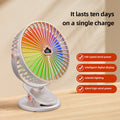 2026 New 100-Speed Quiet USB Smart Digital Fan with Timer and Long Battery Life