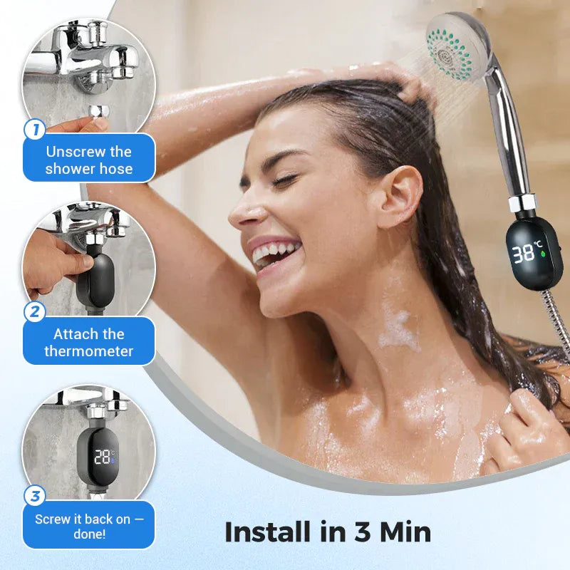 🔥Last day special, 50% off🔥 🌡️Shower Thermometer - Instant Digital Display, Waterproof & Easy Install for Safe Bathing📦