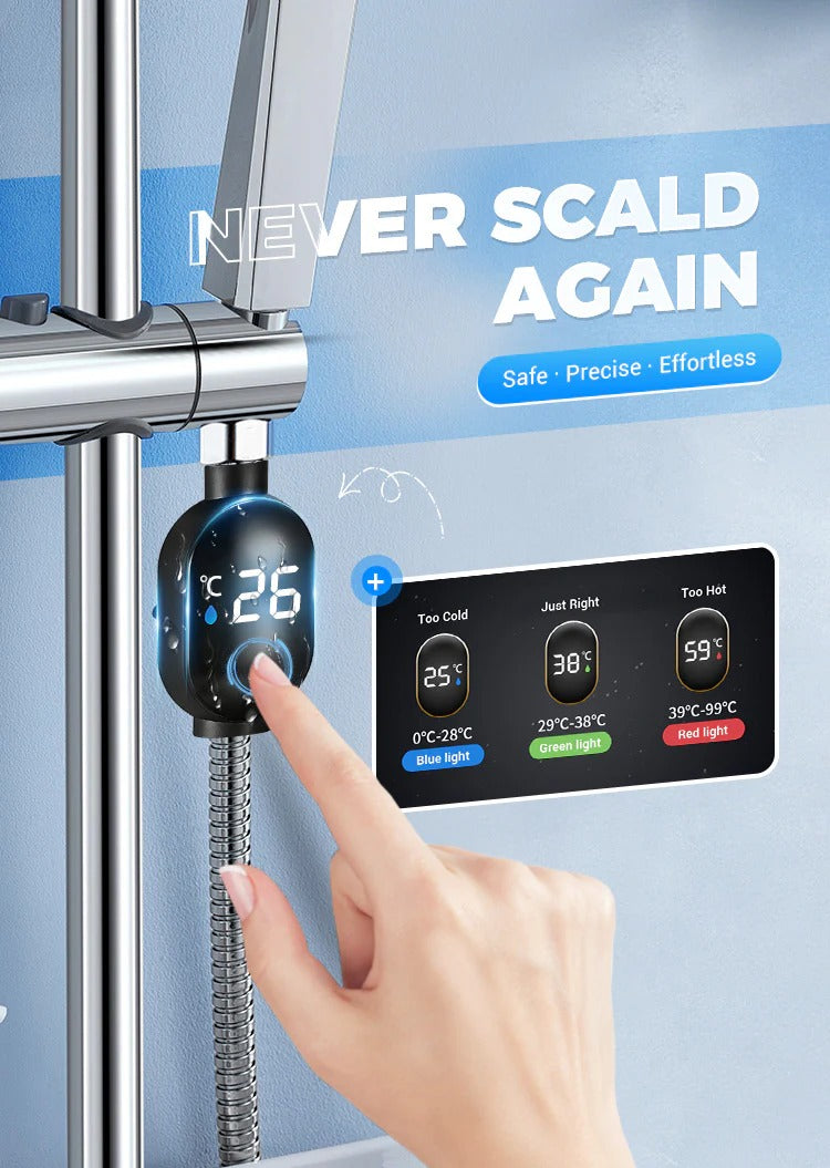 🔥Last day special, 50% off🔥 🌡️Shower Thermometer - Instant Digital Display, Waterproof & Easy Install for Safe Bathing📦